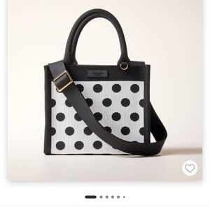 Polka Dot Knit Crossbody Bag - kate spade new york x Target White/Black